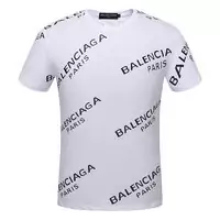 t-shirt balenciaga paris oblique balance blanc